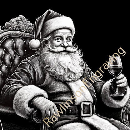Christmas Custom Laser Engraved Slate Coasters