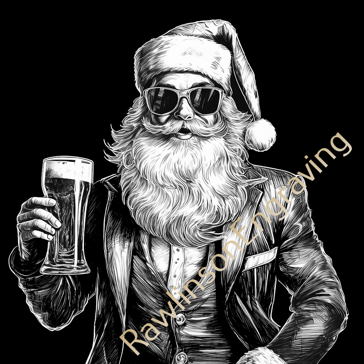 Christmas Custom Laser Engraved Slate Coasters