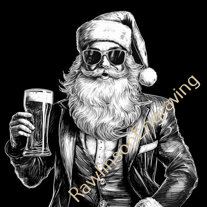 Christmas Custom Laser Engraved Slate Coasters