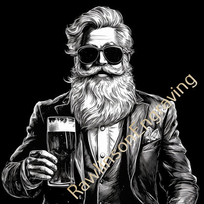 Christmas Custom Laser Engraved Slate Coasters