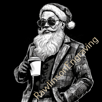 Christmas Custom Laser Engraved Slate Coasters