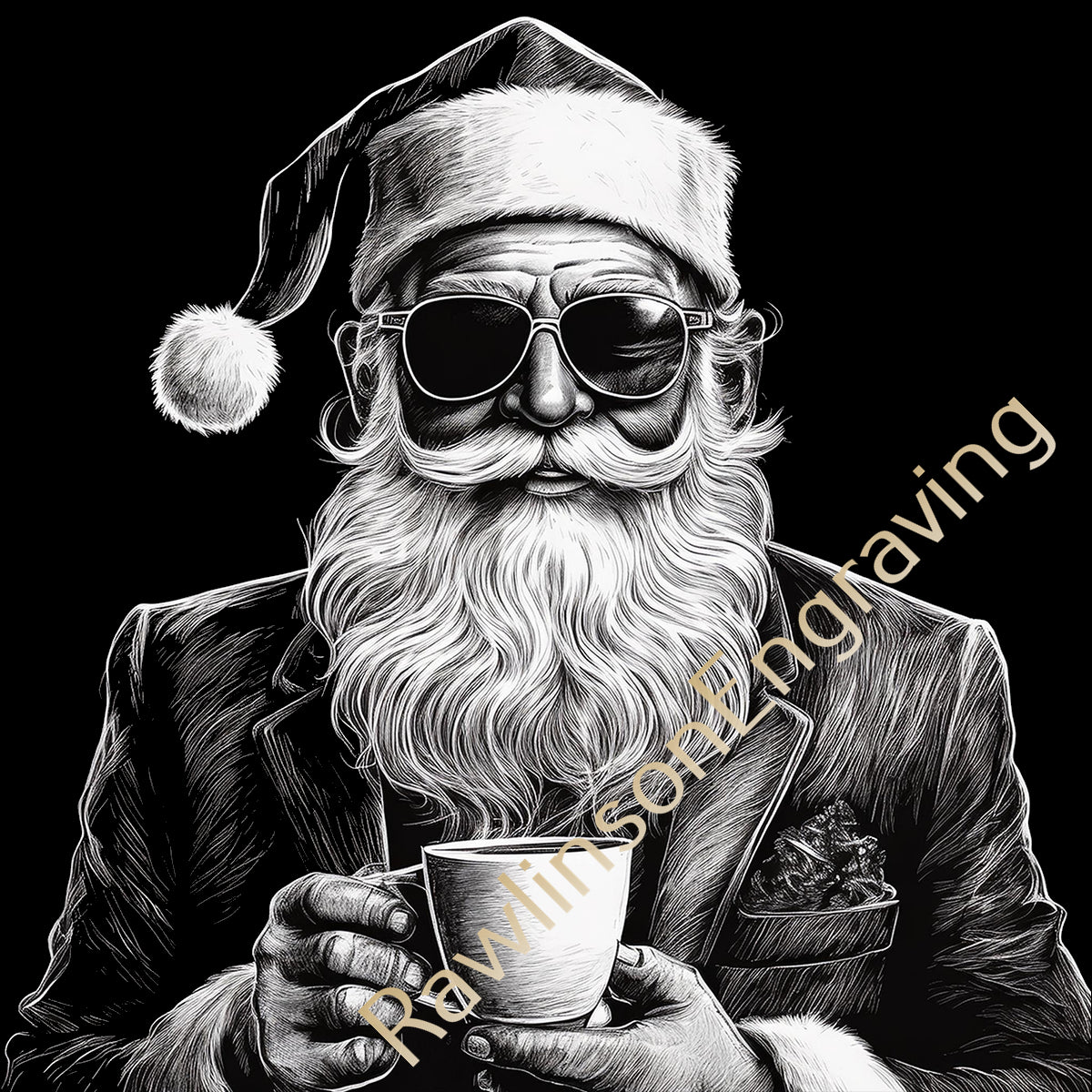 Christmas Custom Laser Engraved Slate Coasters