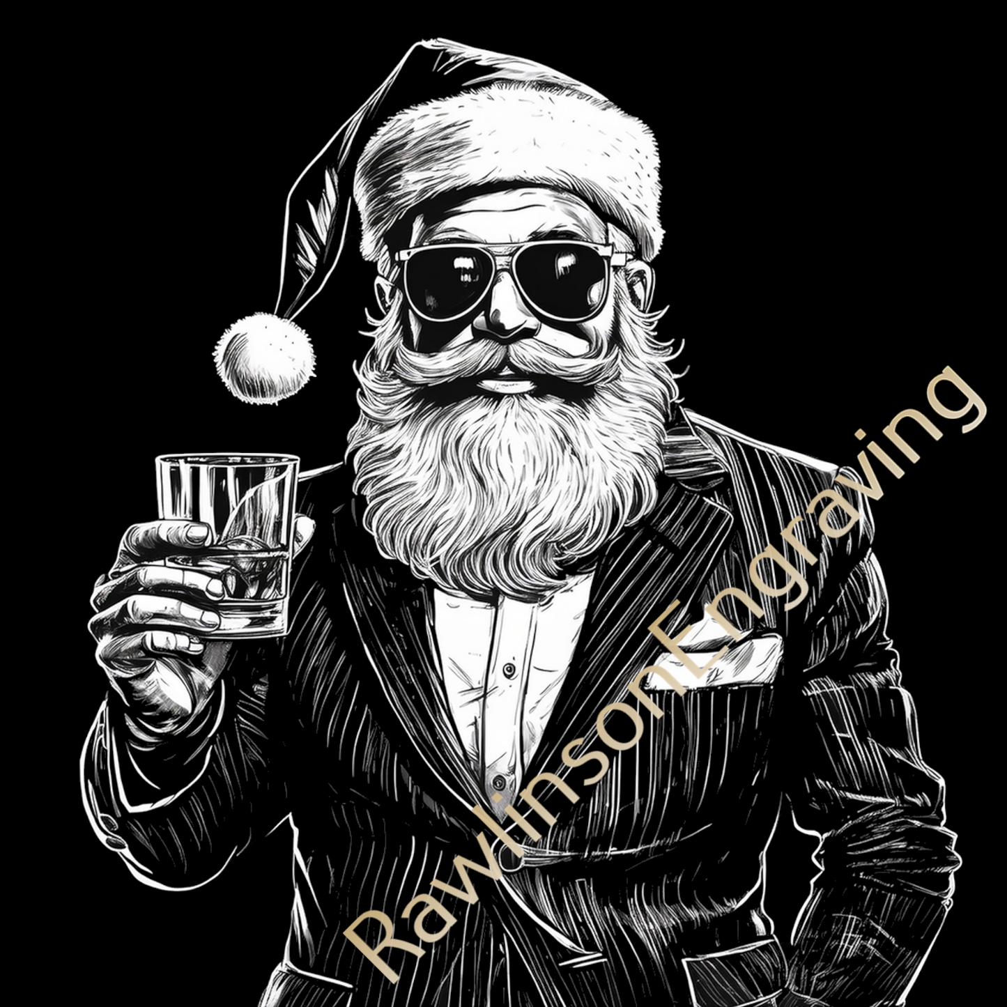 Christmas Custom Laser Engraved Slate Coasters