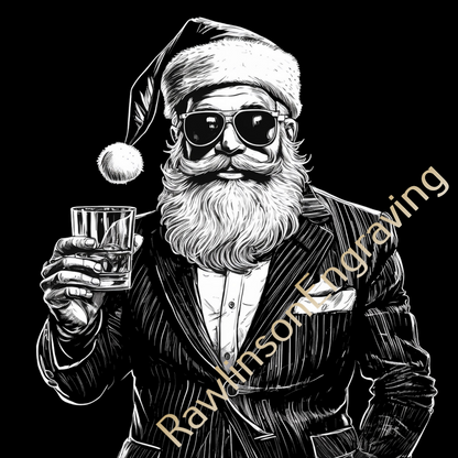 Christmas Custom Laser Engraved Slate Coasters