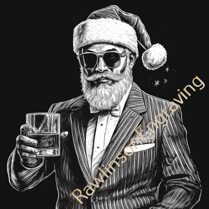 Christmas Custom Laser Engraved Slate Coasters