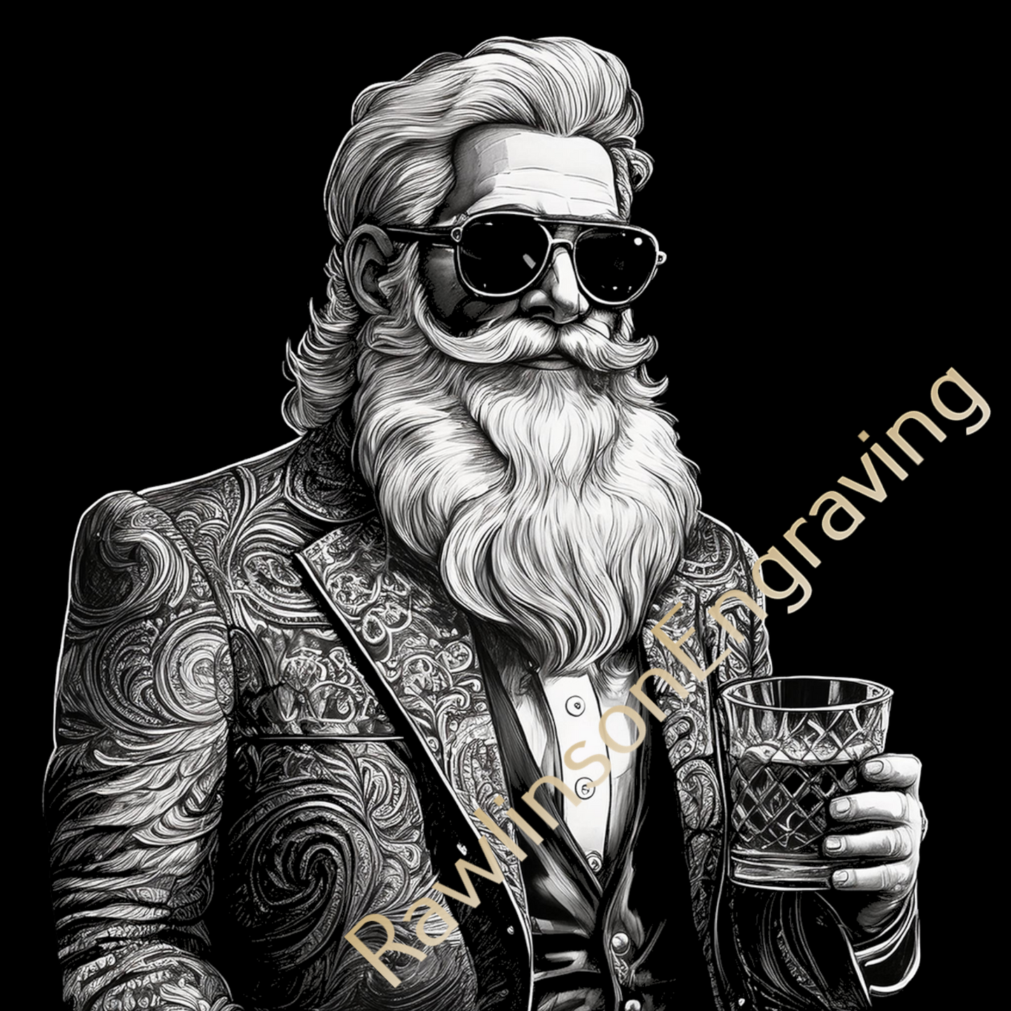 Christmas Custom Laser Engraved Slate Coasters