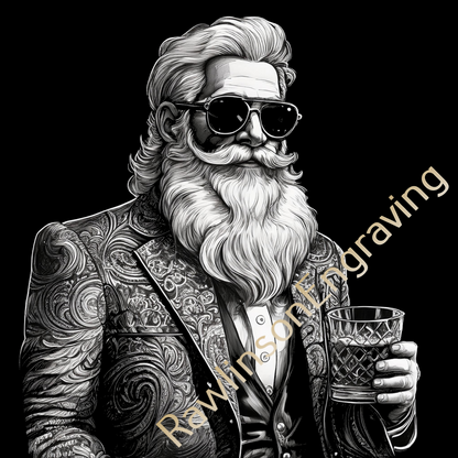 Christmas Custom Laser Engraved Slate Coasters
