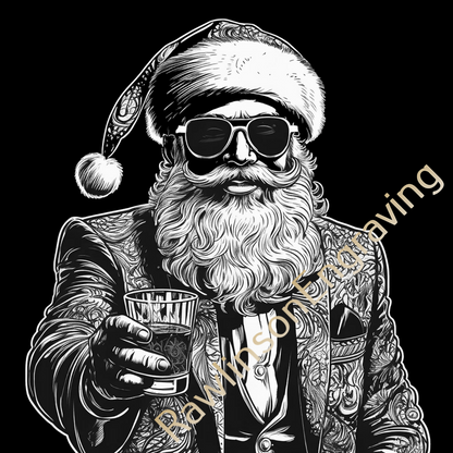 Christmas Custom Laser Engraved Slate Coasters