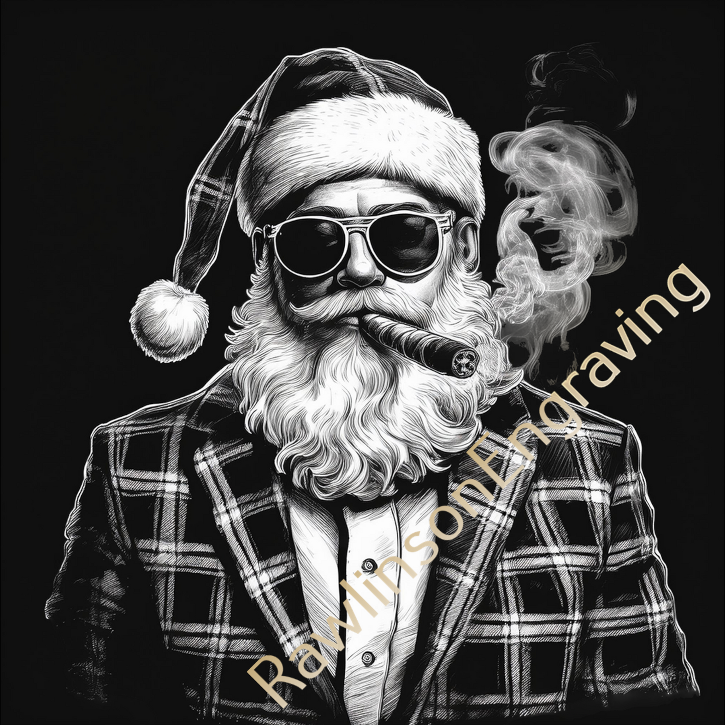 Christmas Custom Laser Engraved Slate Coasters