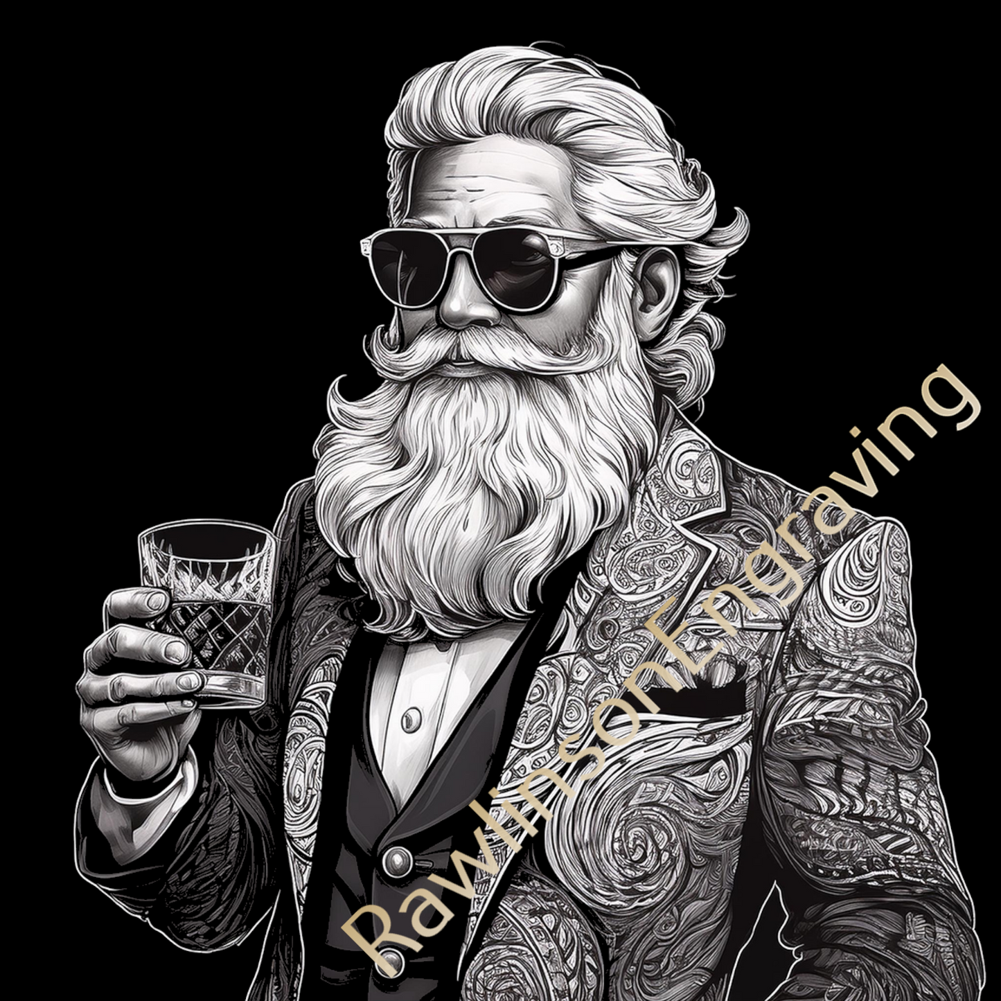 Christmas Custom Laser Engraved Slate Coasters