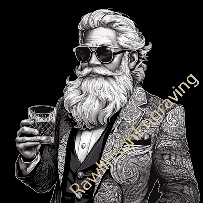 Christmas Custom Laser Engraved Slate Coasters