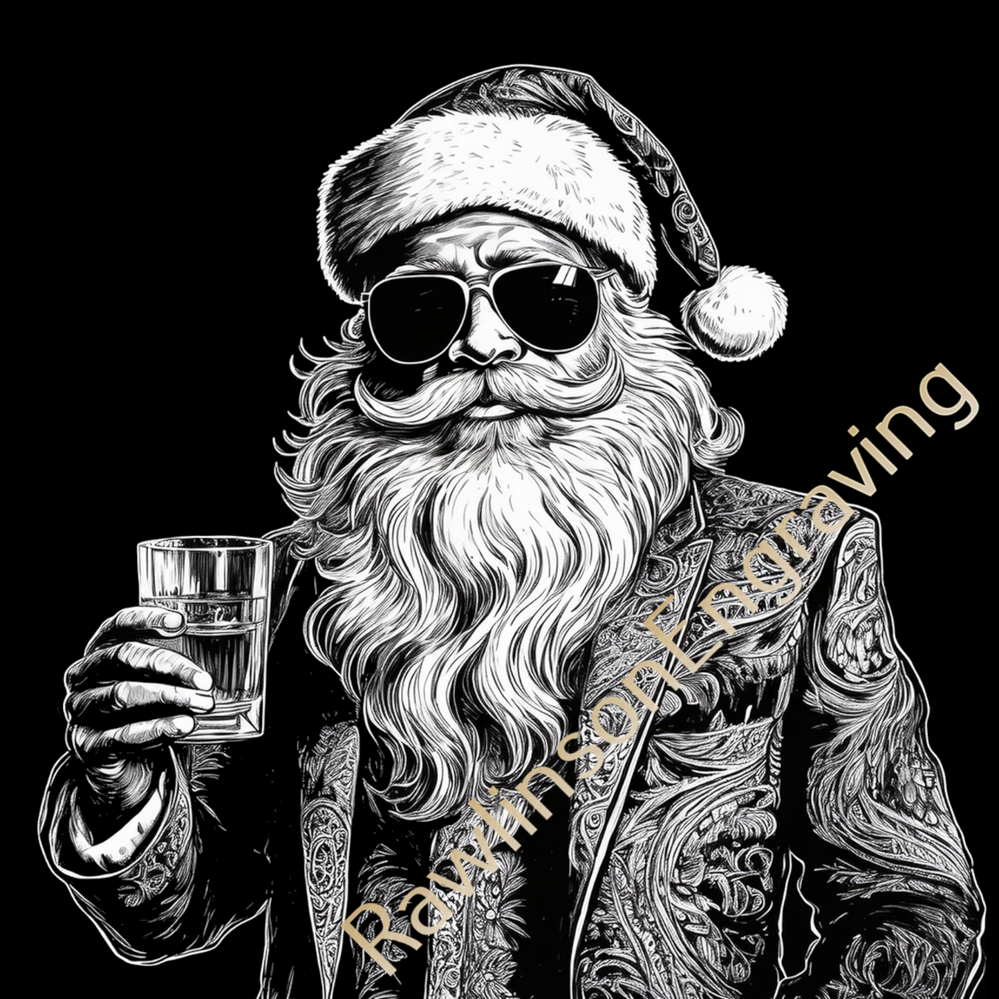 Christmas Custom Laser Engraved Slate Coasters