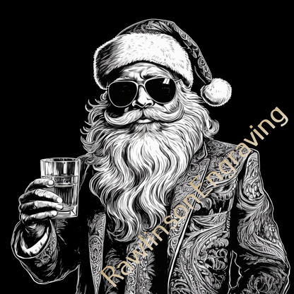 Christmas Custom Laser Engraved Slate Coasters