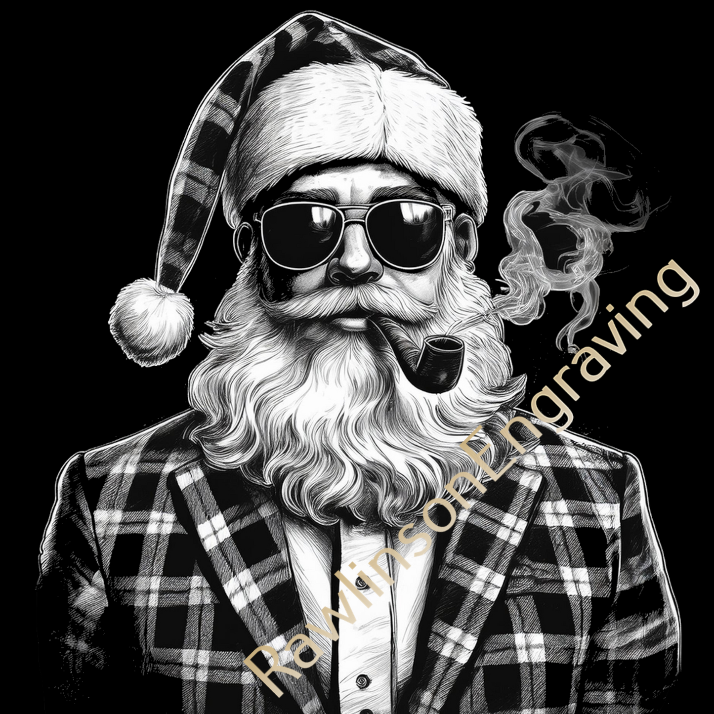 Christmas Custom Laser Engraved Slate Coasters