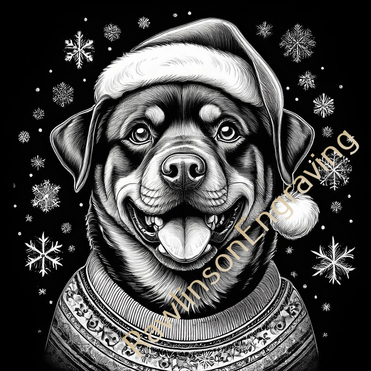 Christmas Custom Laser Engraved Round Slate Coasters