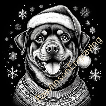 Christmas Custom Laser Engraved Square Slate Coasters