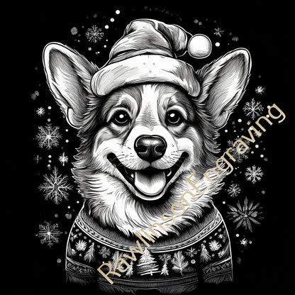 Christmas Custom Laser Engraved Square Slate Coasters