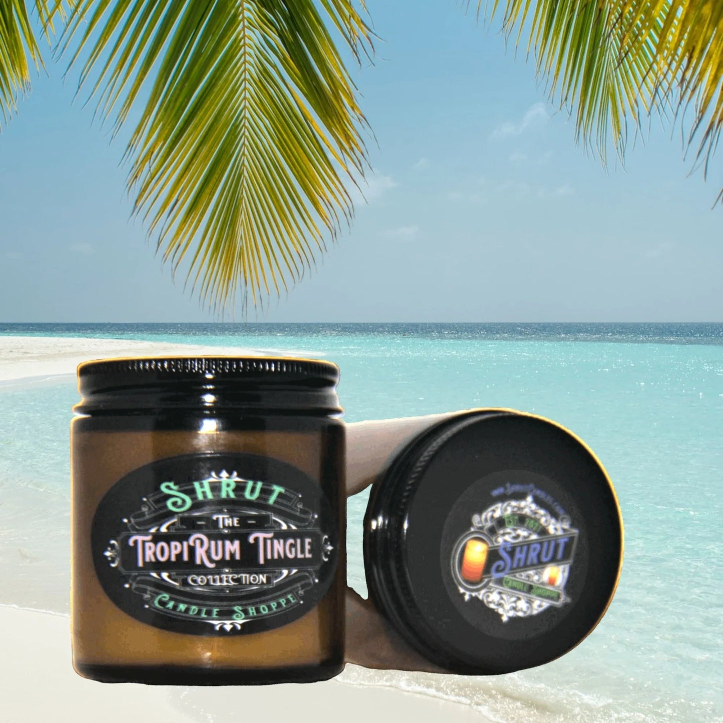 TropiRum Tingle Scented Candle - A Tropical Oasis