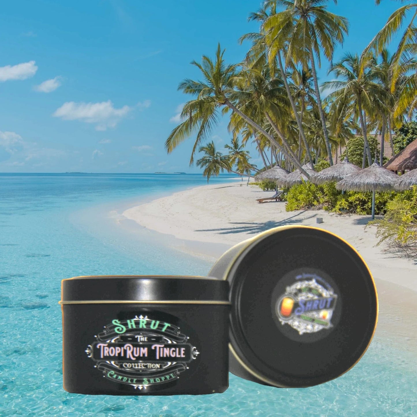 TropiRum Tingle Scented Candle - A Tropical Oasis