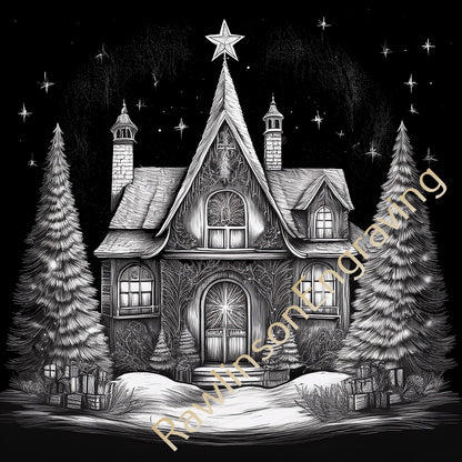 Christmas Custom Laser Engraved Slate Coasters