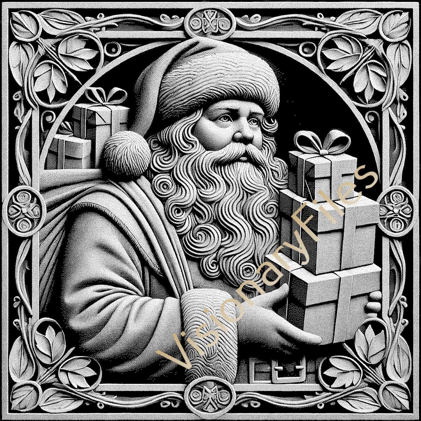 Christmas Custom Laser Engraved Slate Coasters