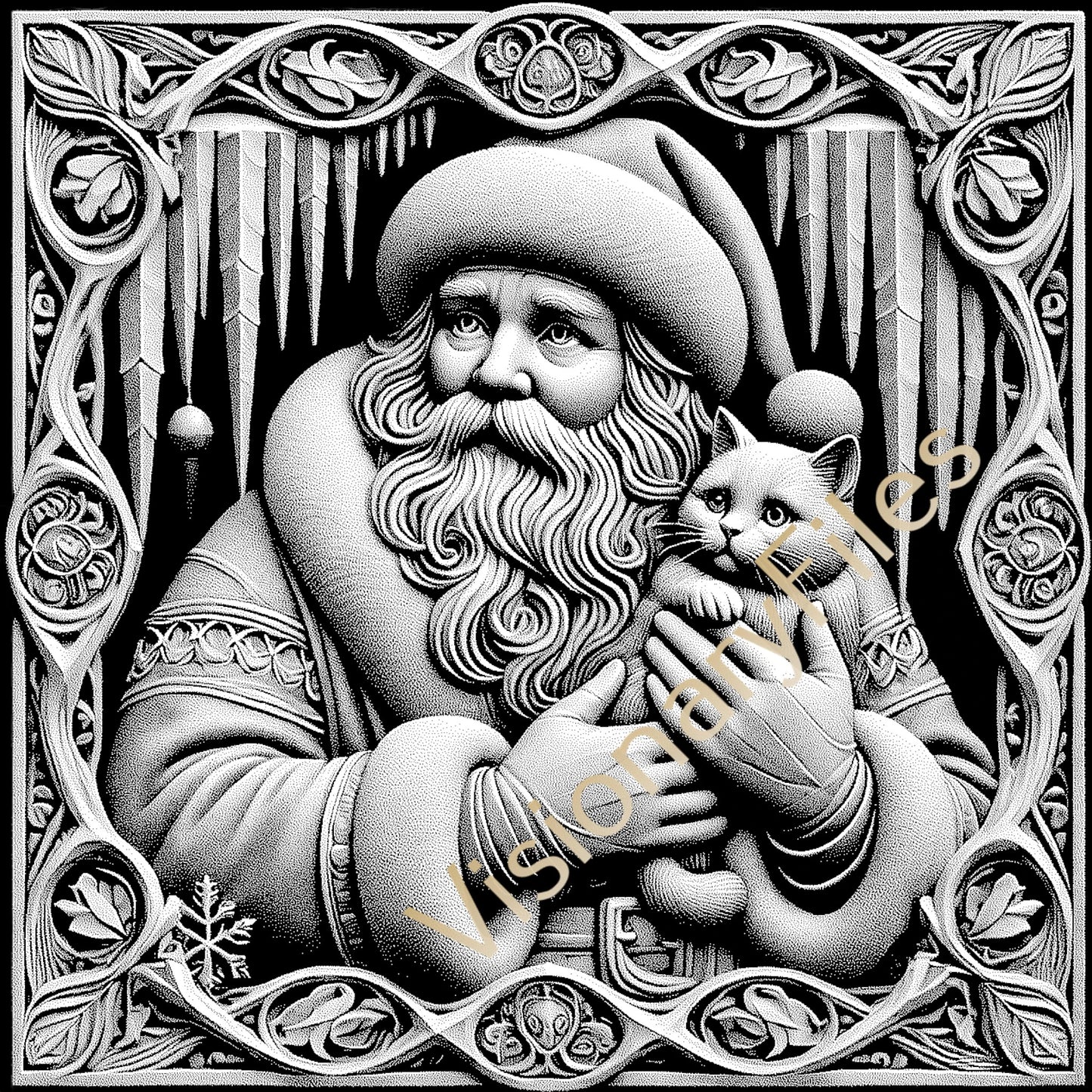Christmas Custom Laser Engraved Slate Coasters