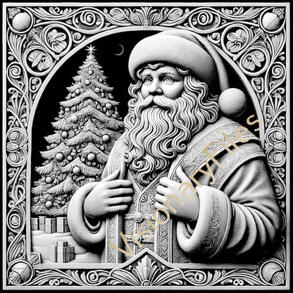 Christmas Custom Laser Engraved Slate Coasters