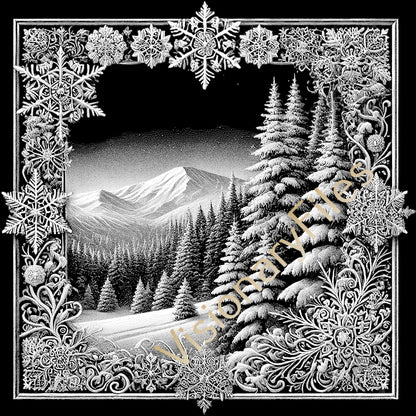 Christmas Custom Laser Engraved Slate Coasters