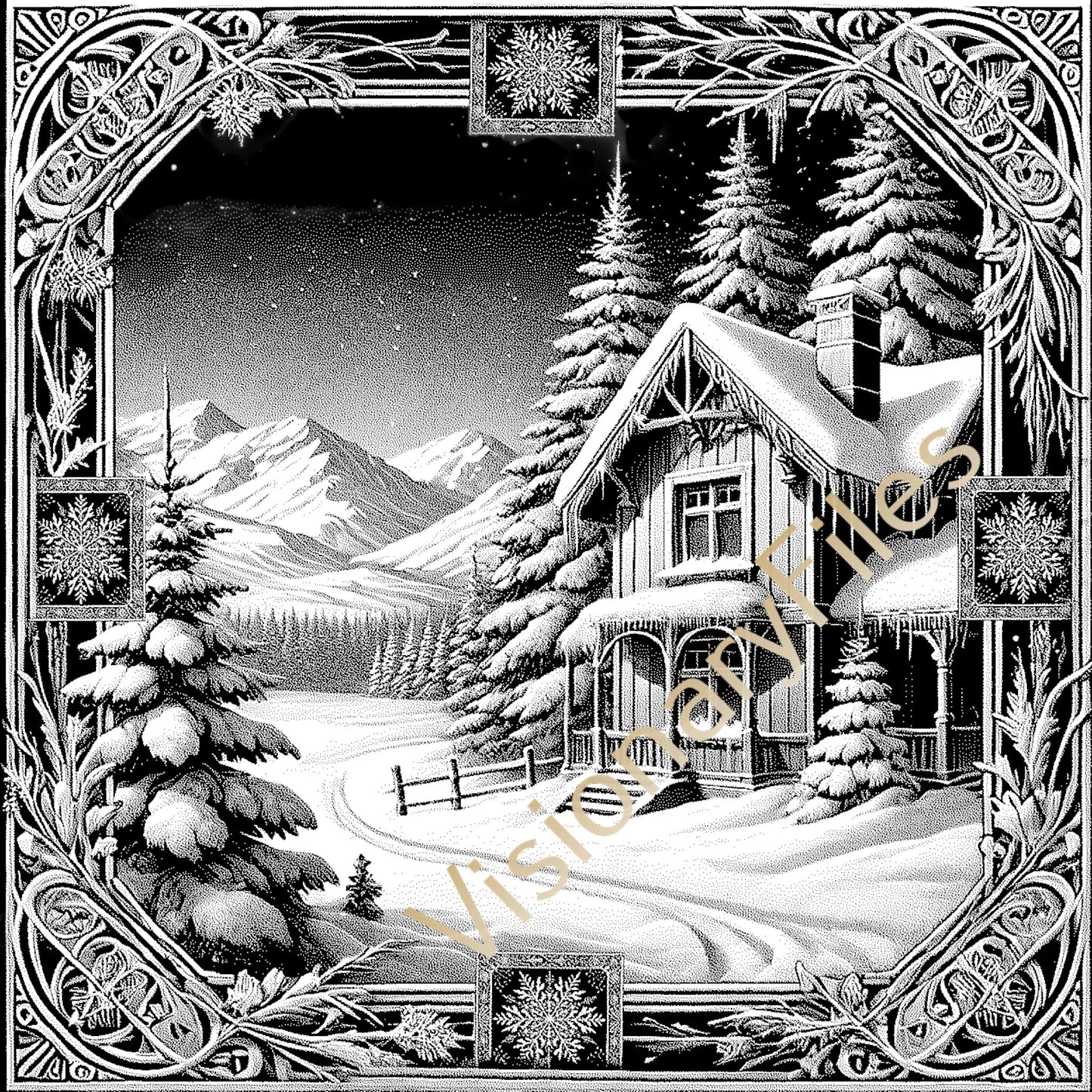Christmas Custom Laser Engraved Slate Coasters