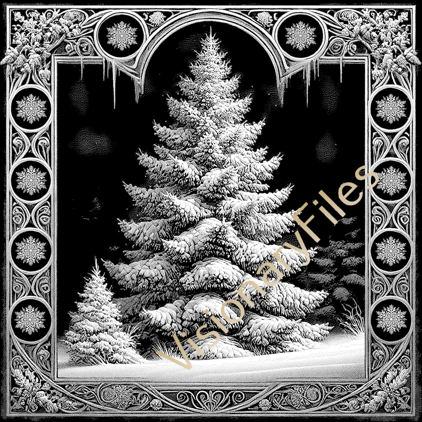 Christmas Custom Laser Engraved Slate Coasters